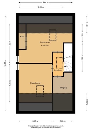 Carel Willinklaan 12, 9646 DP Veendam - Tweede verdieping - 2D.jpg