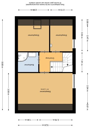 Goudsmedenstraat 26, 9646 CA Veendam - Nieuw Eerste verdieping - 2D.jpg