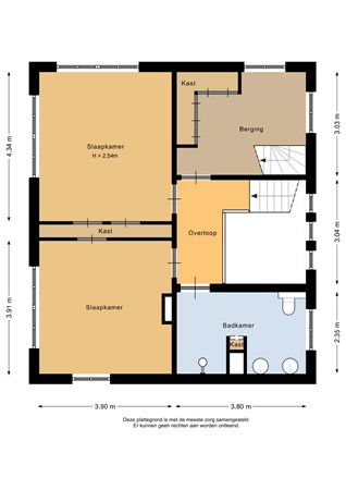 Beneden Oosterdiep 32, 9641 JE Veendam - Eerste verdieping - 2D.jpg