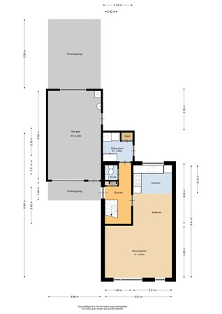 Brouwersweg 19, 9646 AK Veendam - Begane grond - 2D.jpg