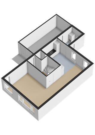 Ligusterhage 18, 9408 EK Assen - Begane grond - 3D.png