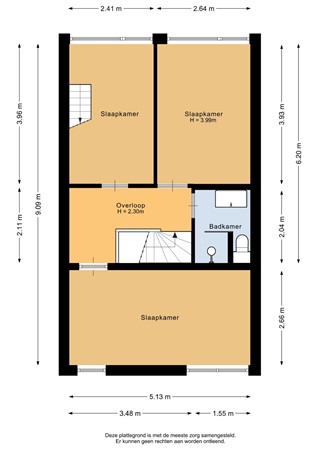 Kastelenlaan 127, 9301 VR Roden - Eerste verdieping - 2D.jpg