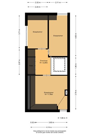 Landbouwstraat 134, 9648 GE Wildervank - Eerste verdieping - 2D.jpg