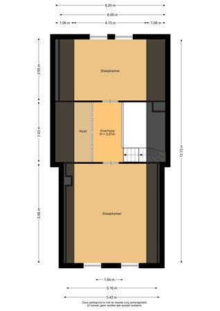 Trekweg 19, 9636 AK Zuidbroek - Eerste verdieping - 2D.jpg