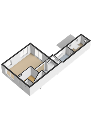 Winschoterweg 6A, 9665 BV Oude Pekela - Begane grond - 3D.png
