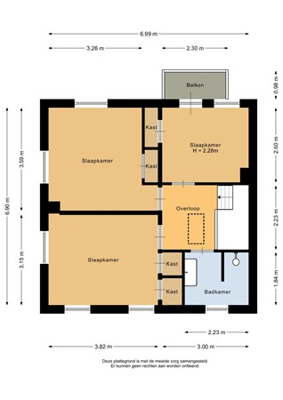 Winschoterweg 6A, 9665 BV Oude Pekela - Eerste verdieping - 2D.jpg