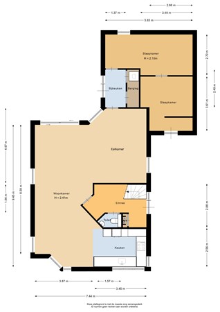 Rietgors 5, 9665 MR Oude Pekela - Begane grond - 2D.jpg
