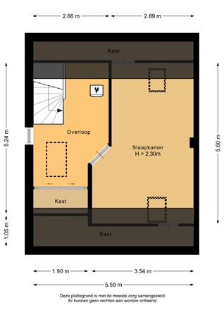 Dassenburcht 52, 9649 KJ Muntendam - Tweede verdieping - 2D.jpg