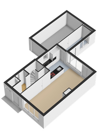 Westergo 21, 9642 EX Veendam - Begane grond - 3D.png