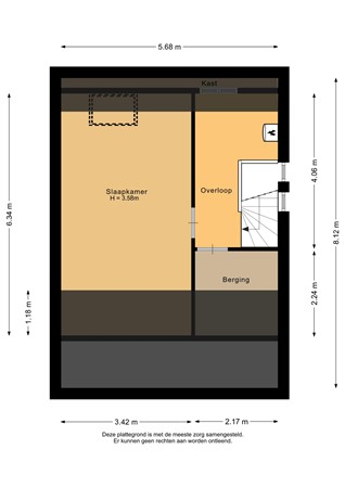Bolsterstraat 28, 9502 PN Stadskanaal - Tweede verdieping - 2D.jpg