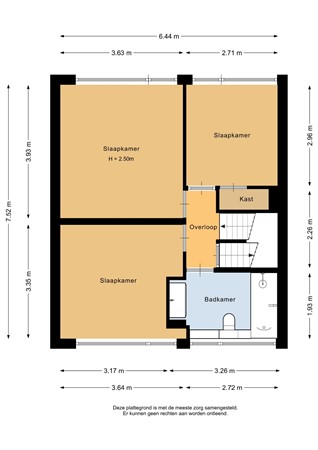 Spoetnikstraat 16, 9665 GD Oude Pekela - Eerste verdieping - 2D.jpg