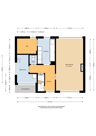 Voormolenstraat 9, 9645 EL Veendam - Begane grond - 2D.jpg