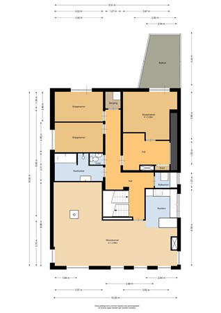 Nijverheidsstraat 60, 9648 JC Wildervank - Eerste verdieping - 2D.jpg