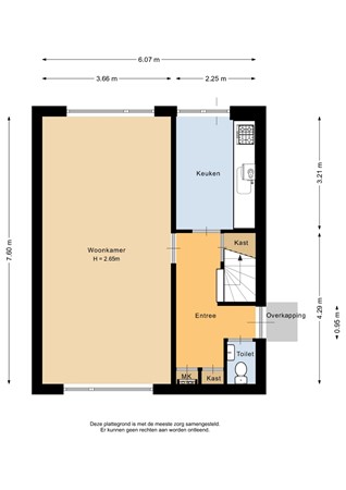 Vredewold 21, 9642 EN Veendam - Begane grond - 2D.jpg