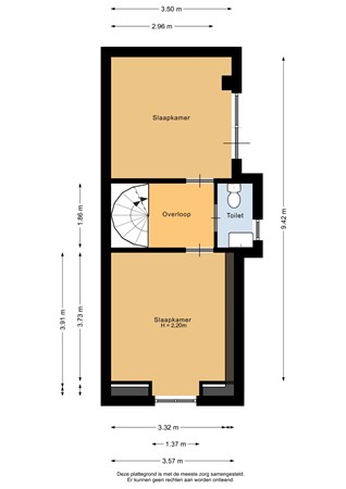 Langeleegte 12, 9641 GN Veendam - Eerste verdieping - 2D.jpg