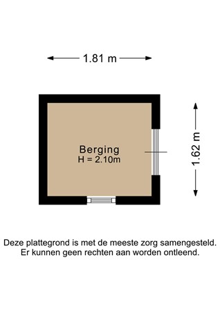 Sportterreinstraat 10, 9648 CB Wildervank - Berging - 2D.jpg