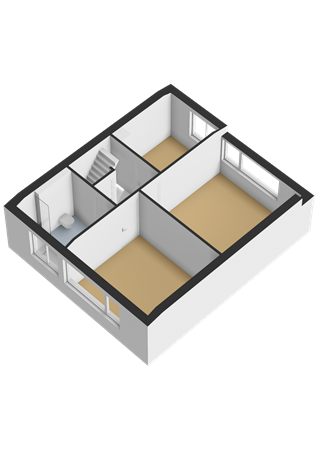 Kleine Belt 3, 9642 BW Veendam - Eerste verdieping - 3D.png
