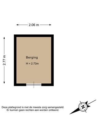 Raadhuisstraat 16B, 9648 JV Wildervank - Berging - 2D.jpg