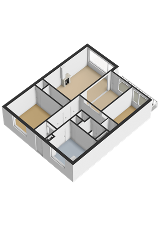 Kerkstraat 139, 9601 AC Hoogezand - Appartement - 3D.png
