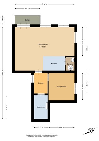 Raadhuisstraat 16F, 9648 JV Wildervank - Appartement - 2D.jpg