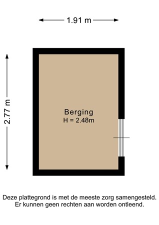Meezenbroekstraat 19A, 9645 PA Veendam - Berging - 2D.jpg