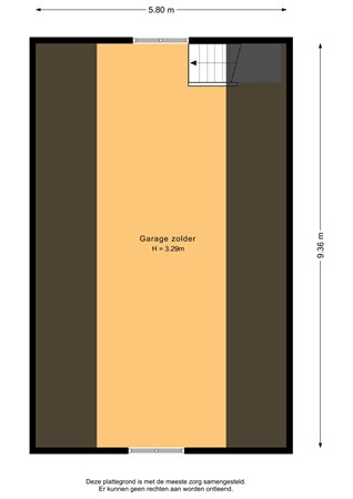 Zuidwendingerweg 22, 9663 AJ Nieuwe Pekela - Garage zolder - 2D.jpg