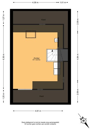 Taco Haringastraat 6, 9626 TM Schildwolde - Zolder - 2D.jpg