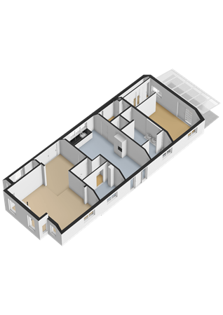 Beneden Veensloot 9, 9651 CH Meeden - Begane grond - 3D.png