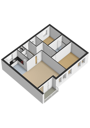 Wilhelminaplein 17, 9411 PC Beilen - Appartement - 3D.png