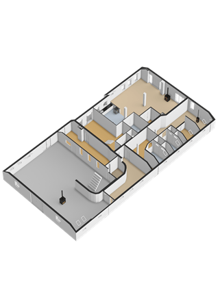 Numero Dertien 8, 9644 TV Veendam - Begane grond - 3D.png