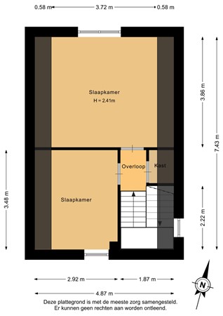 Burgemeester Gaarlandtlaan 7, 9514 CK Gasselternijveen - Eerste verdieping - 2D.jpg