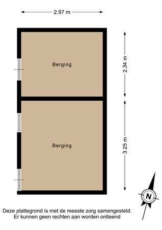 Burgemeester Gaarlandtlaan 7, 9514 CK Gasselternijveen - Berging - 2D.jpg
