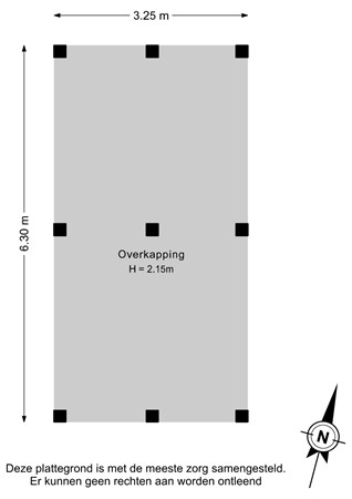 Burgemeester Gaarlandtlaan 7, 9514 CK Gasselternijveen - Overkapping - 2D.jpg