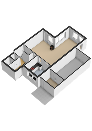 De Reede 74, 9642 ME Veendam - Begane grond - 3D.png