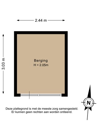 Van Heemskerckstraat 48, 9601 HE Hoogezand - Berging - 2D.jpg