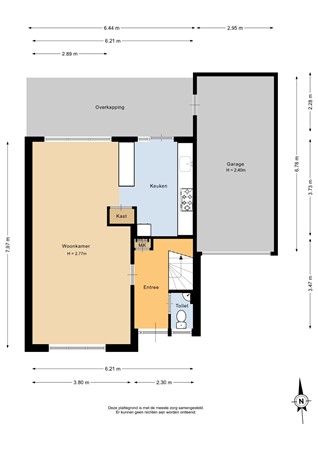 Oostergo 3, 9642 EZ Veendam - Begane grond - 2D.jpg