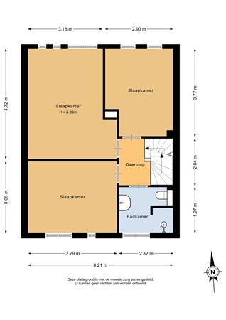 Oostergo 3, 9642 EZ Veendam - Eerste verdieping - 2D.jpg