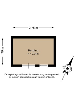 Hendrik Lofversstraat 7, 9744 GV Groningen - Berging - 2D.jpg