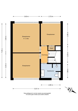 Spoetnikstraat 125, 9665 GC Oude Pekela - Eerste verdieping - 2D.jpg