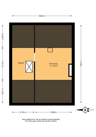 Burgemeester Venemastraat 13, 9649 BA Muntendam - Zolder - 2D.jpg