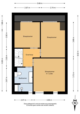 Mantinghstraat 32, 7908 AX Hoogeveen - Eerste verdieping - 2D.jpg