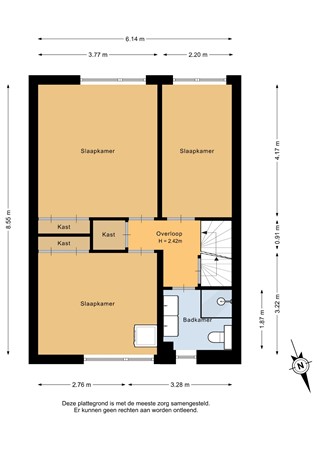 Wiemers 42, 9642 KH Veendam - Eerste verdieping - 2D.jpg