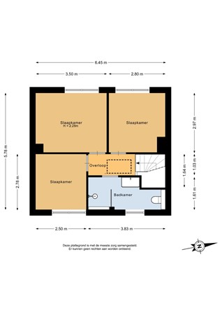 Heemskerkstraat 84, 9645 GR Veendam - Eerste verdieping - 2D.jpg
