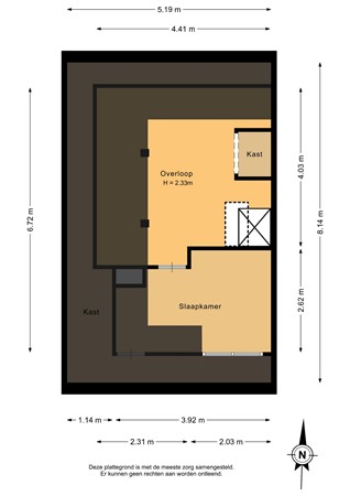 Noordersingel 13, 9601 CJ Hoogezand - Zolder - 2D.jpg