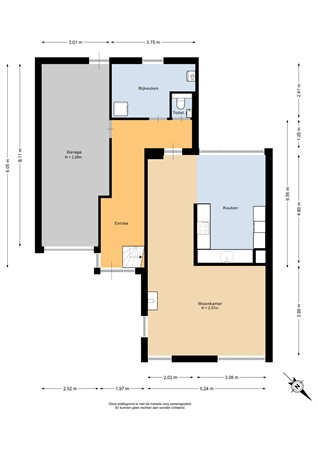 Lingestraat 25, 9406 PL Assen - Begane grond - 2D.jpg