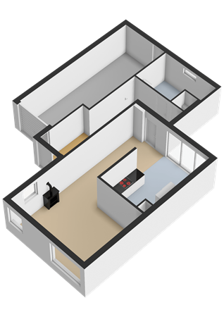 Lingestraat 25, 9406 PL Assen - Begane grond - 3D.png