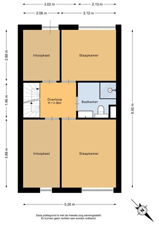 Lingestraat 25, 9406 PL Assen - Eerste verdieping - 2D.jpg