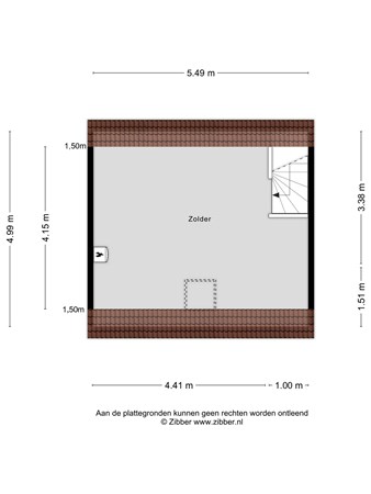 De Gildekamp 3004, 6545 KS Nijmegen - 463935_2D_Zolder_De_Gildekamp_3004_Nijmegen_03.jpg