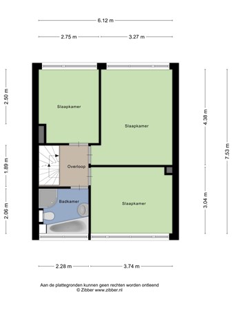 Aalsburg 2220, 6602 VR Wijchen - 474040_2D_Eerste_Verdieping_Aalsburg_2220_Wijchen_02.jpg