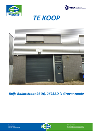 Brochure - Brochure  Buijs Ballotstraat 9 BU 6 's-Gravenzande.pdf - Buijs Ballotstraat 9BU6, 2693 BD 's-Gravenzande